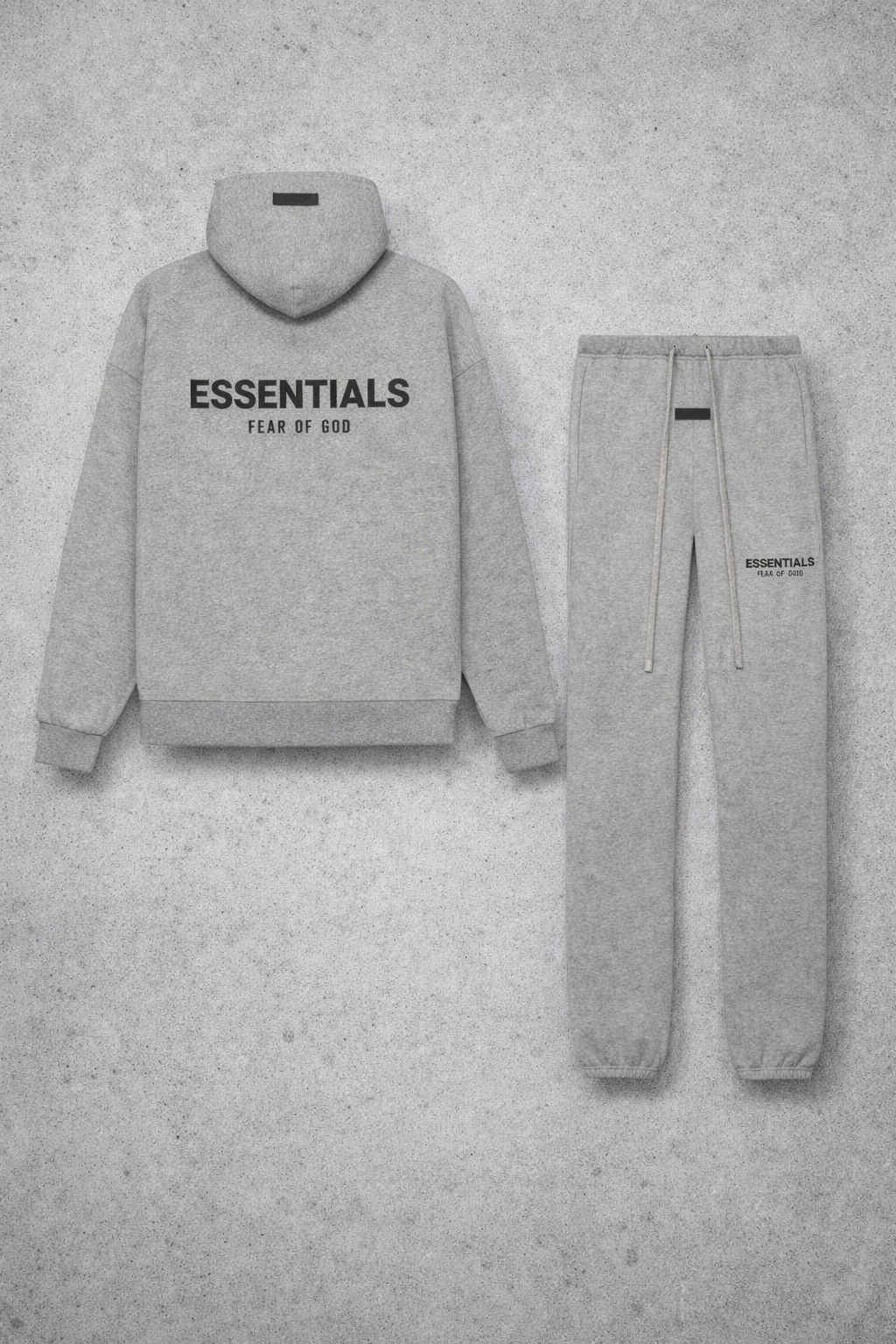 FEAR OF GOD ESSENTIALS "DARK OATMEAL" TRACKSUIT