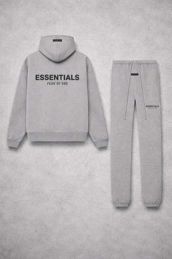 FEAR OF GOD ESSENTIALS "LIGHT OATMEAL" TRACKSUIT
