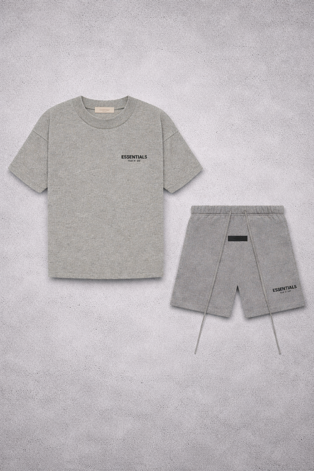 FEAR OF GOD ESSENTIALS "DARK OATMEAL" SHORT SET