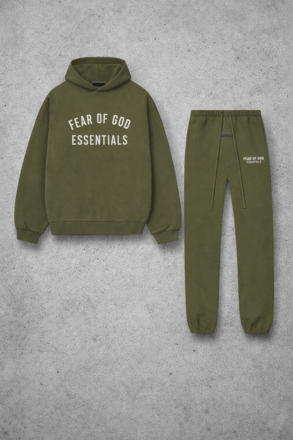 FEAR OF GOD ESSENTIALS FW24 "MILITARY" TRACKSUIT