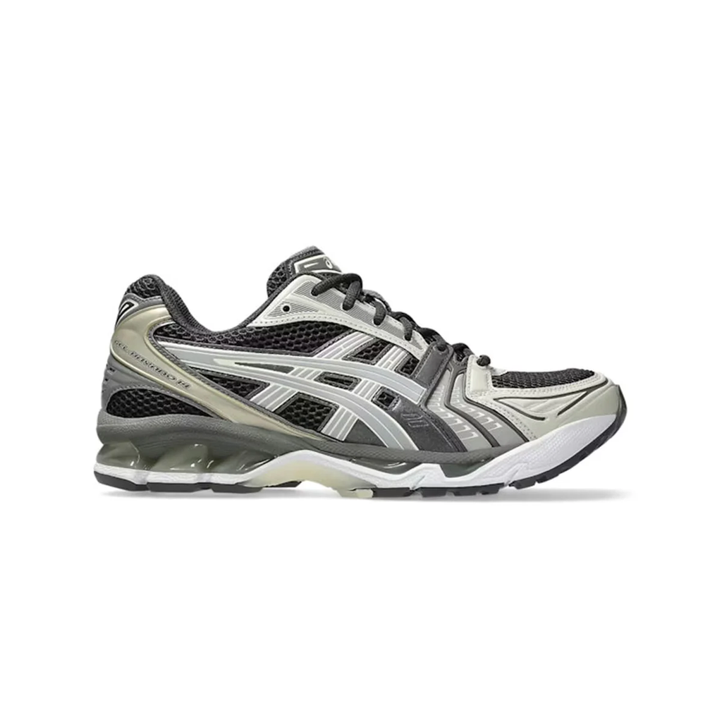 Asics Kayano 14's Obsidian Cement Grey