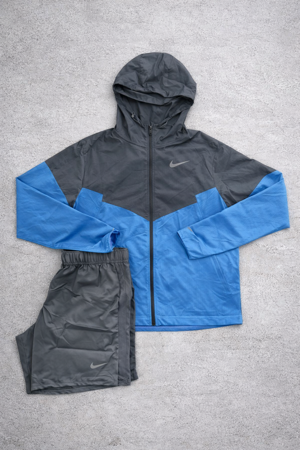 NIKE REPEL WINDRUNNER SHORT SET "University Blue"